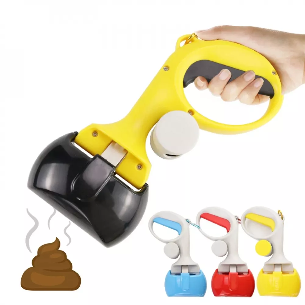 Portable Pet Pooper Scooper for Dogs and Cats with Handle for Pick Up and Outdoor