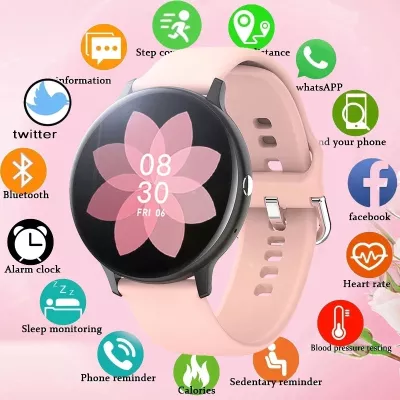 Smart Watch Women/men Waterproof with Bluetooth Call and Music Player for Sports, Health and Fitness 