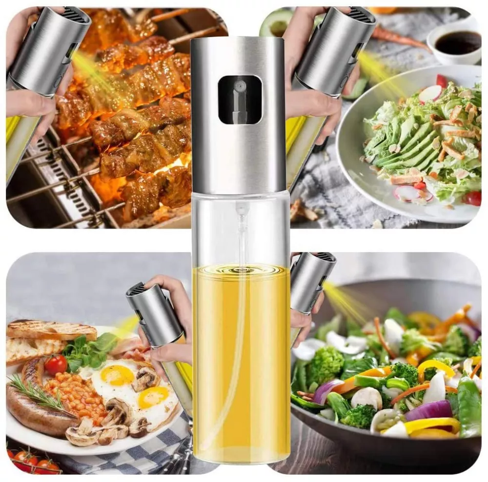 Glass Spray Bottle for Olive Oil and Vinegar of 100ml