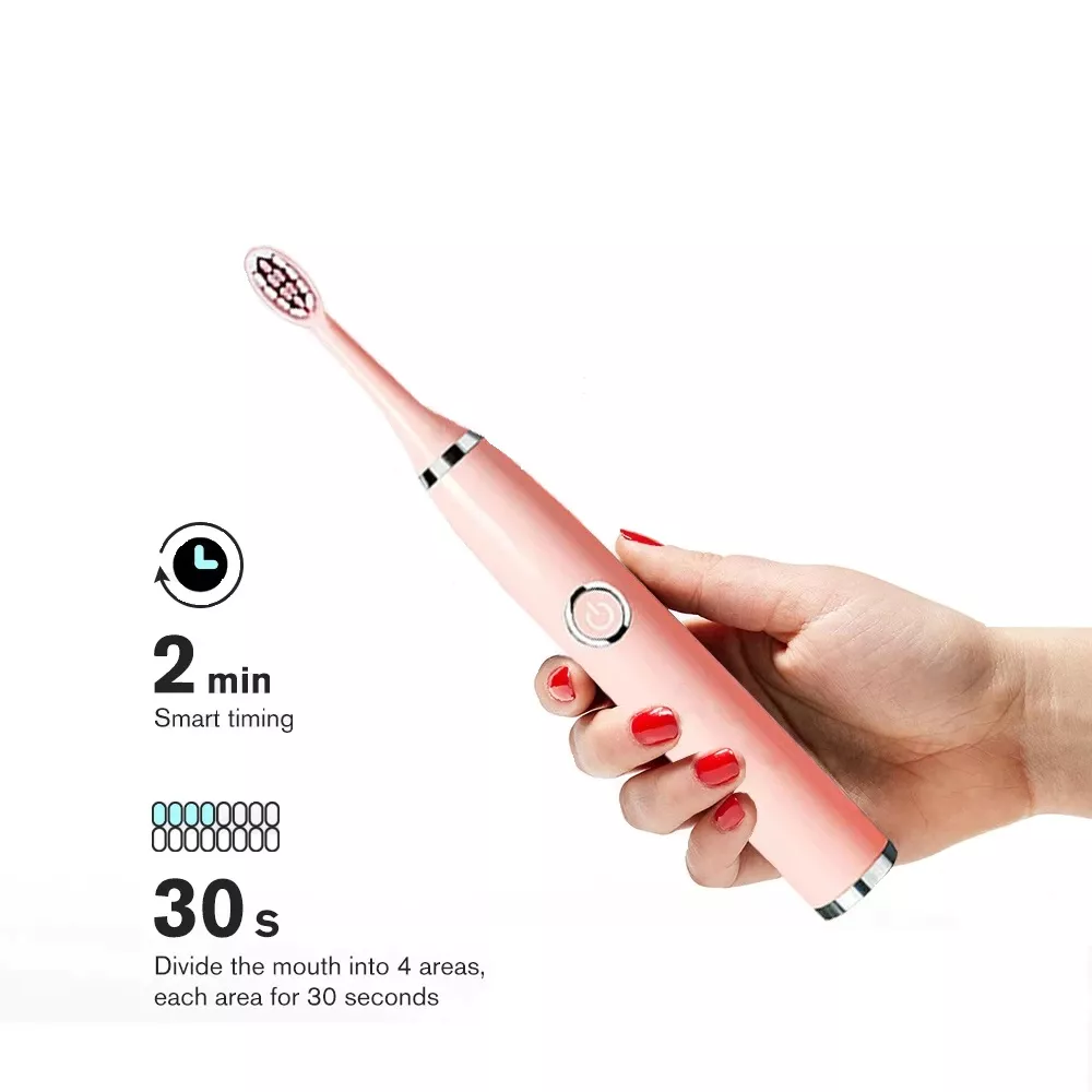 Sonic Bathroom IPX7 Waterproof Electric Toothbrush Charger Version Smart Timer Rechargeable Whitening Toothbrush For Adults Kid