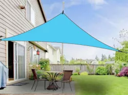 Sun Shade Sail Waterproof Triangular for Outdoor, Canopy and Garden