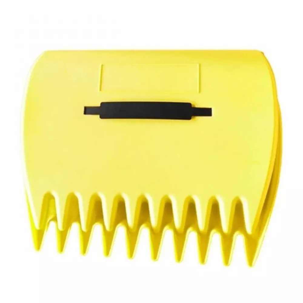 Yellow Leaf Scoops Leaf Collector, Grab Grass Hand Rakes and Yard Leaf Scoop Tool for Picking up Leaves, Grass Clippings and Lawn Debris