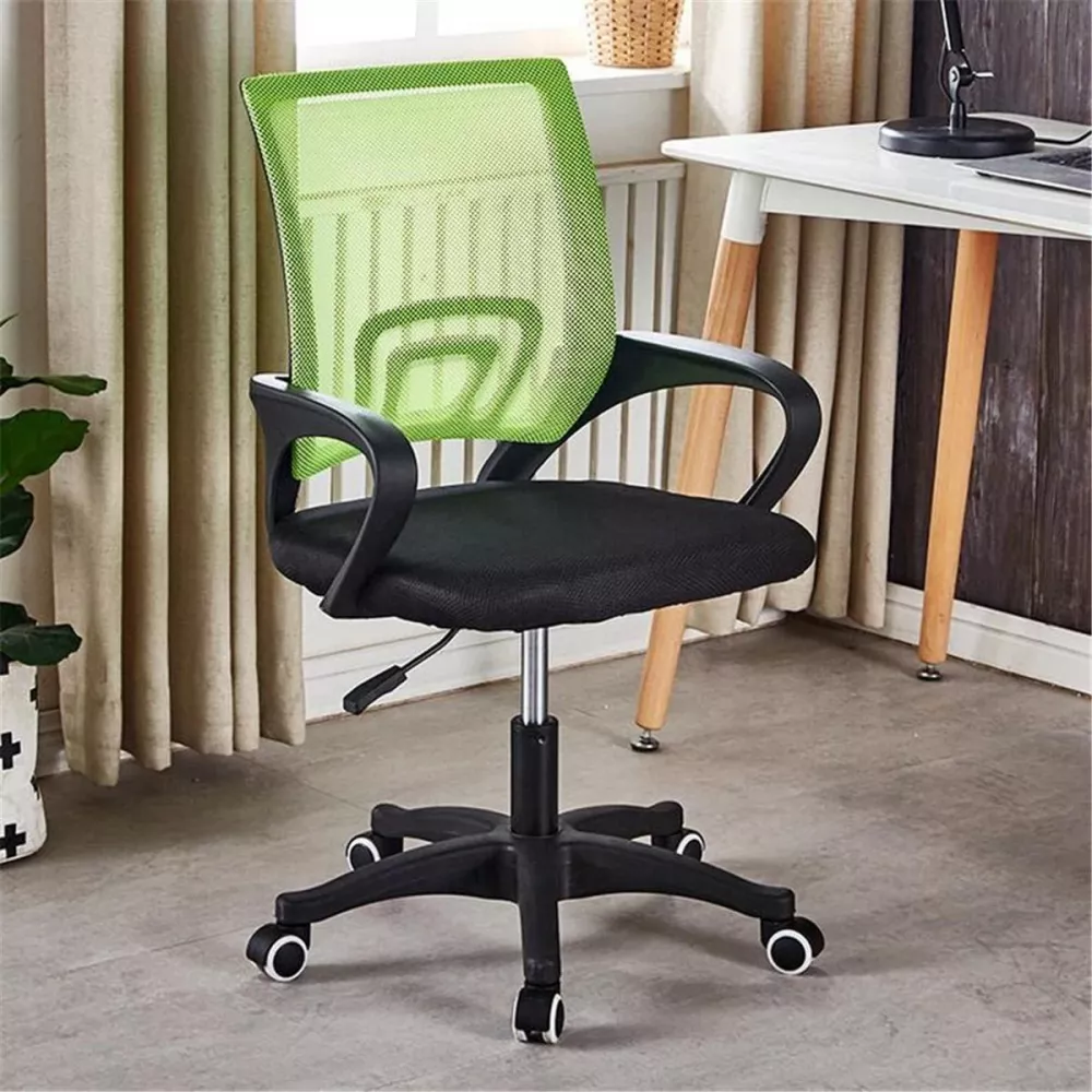 Ergonomic an Adjustable Mid-Back Mesh Swivel Office Chair with Armrests and Lumbar Support
