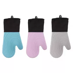 Silicone Oven Mitts/Gloves with Quilted Liner Non-Slip and Heat Resistant 