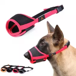Soft Muzzle Mesh Breathable and Pets Mouth Cover for Dogs Anti Biting, Barking and Chewing