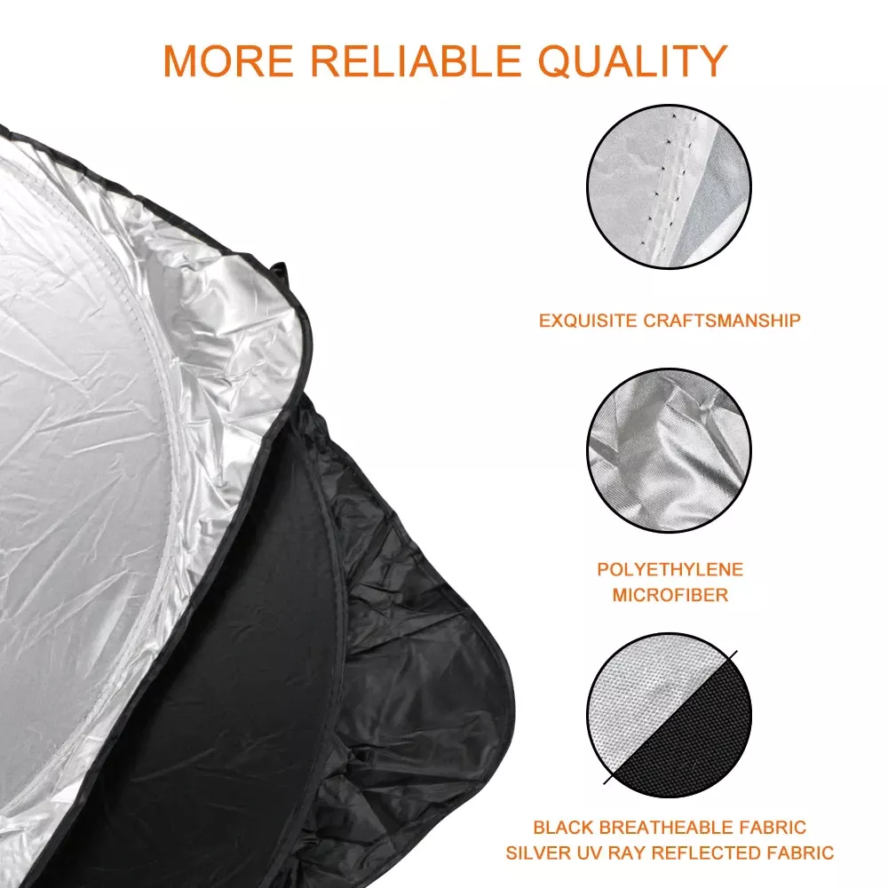 Car Windshield Sunshade for Peugeot from Durable Reflective Polyester
