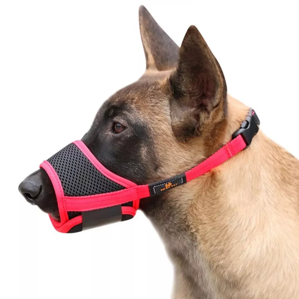 Soft Muzzle Mesh Breathable and Pets Mouth Cover for Dogs Anti Biting, Barking and Chewing
