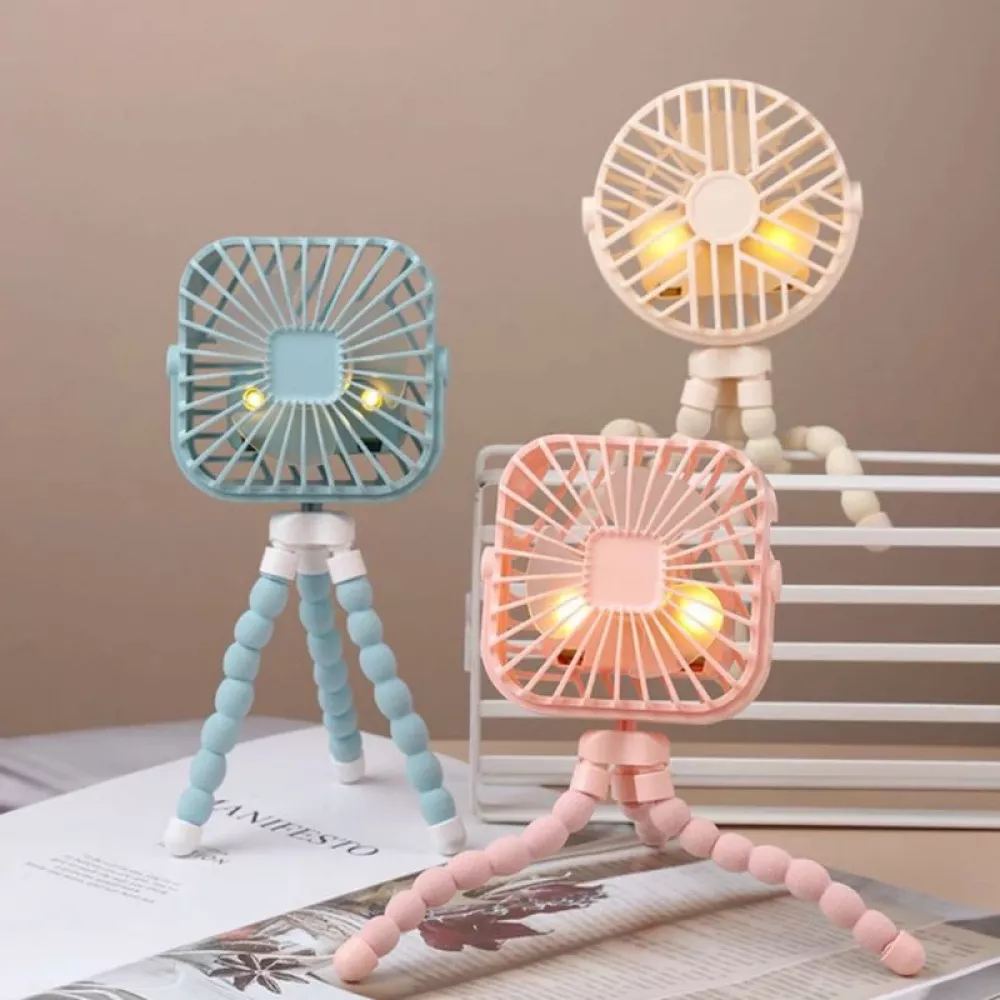 Mini Handheld, Personal and Portable Fan with Flexible Tripod