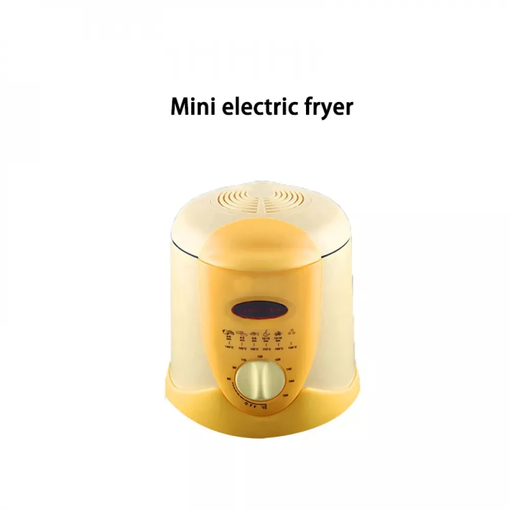 Smokeless Multifunctional Frying Pan 0.9L Mini Electric Oil Fryer Oven For French Fries, Grill Chicken and Fried Fish