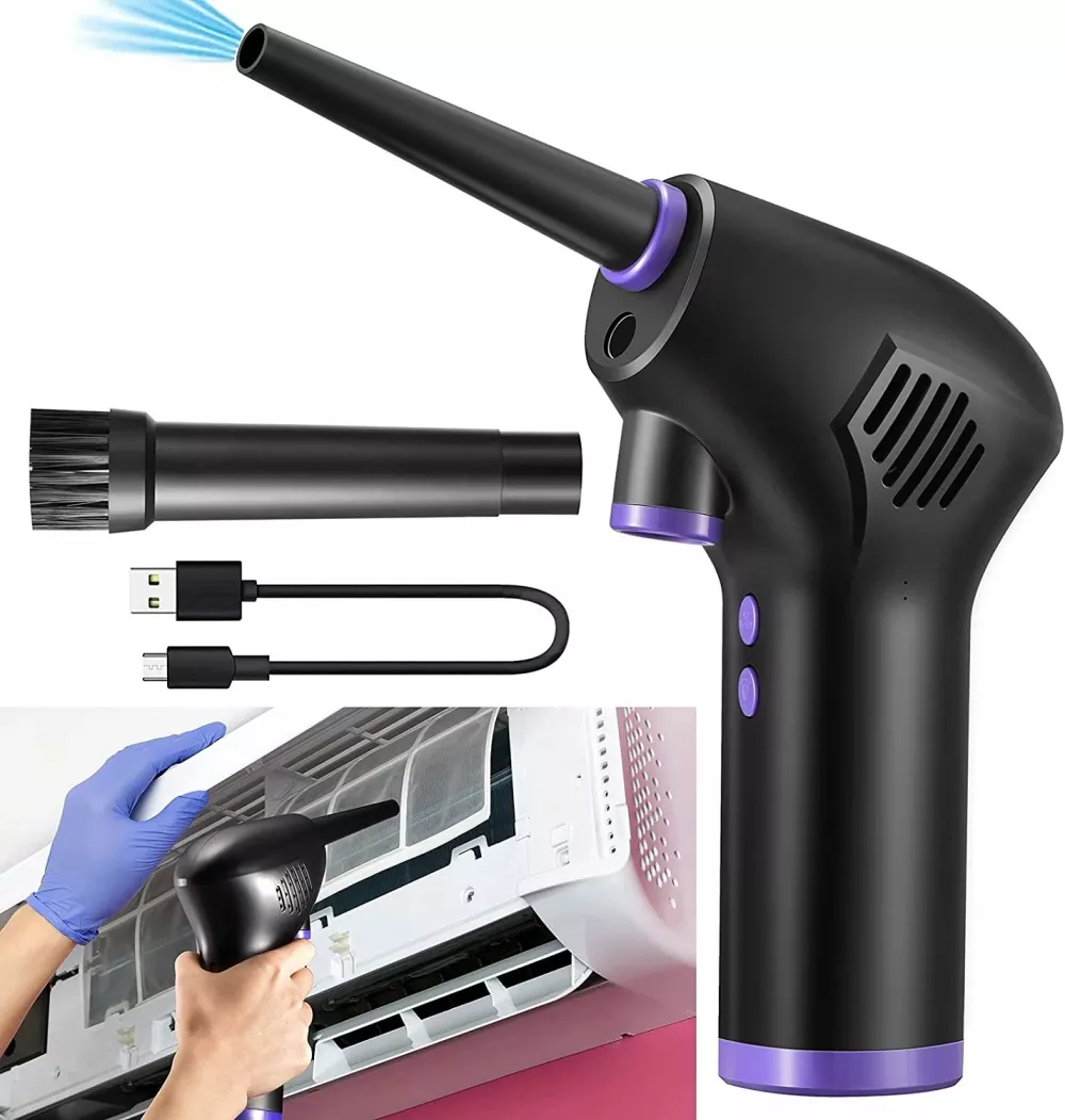 Cordless Rechargeable Air Blower Cleaning Tool Dust Collector For Computer Laptop USB For Keyboard