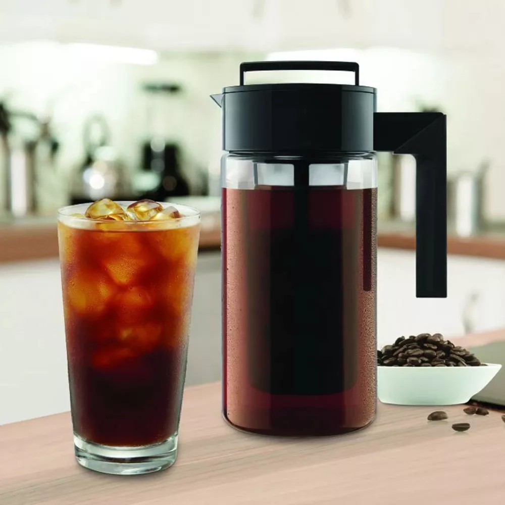 900ML Cold Brew Iced Coffee Maker with Airtight Non-slip Seal Silicone with Handle Coffee Kettle Convenience