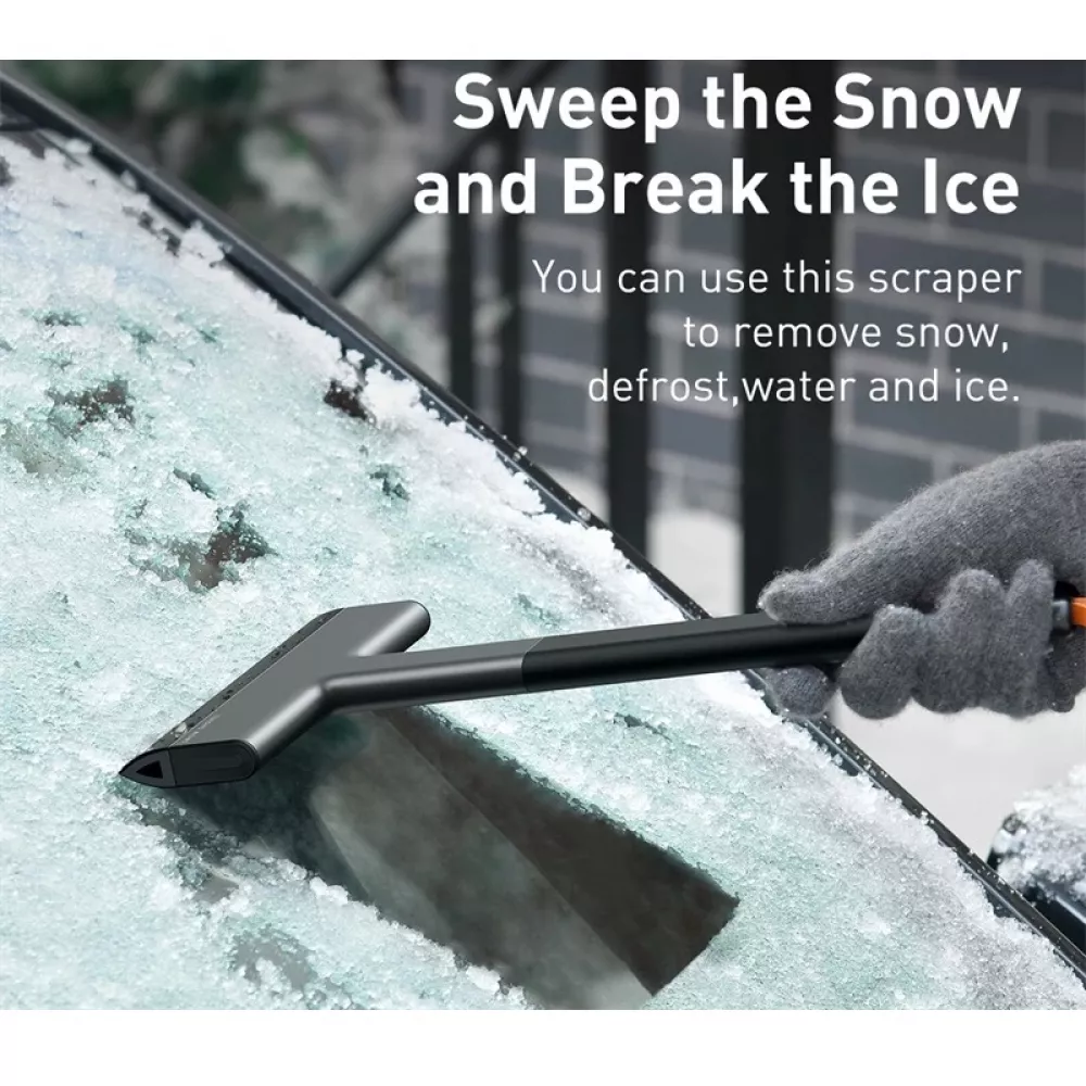 Car Remover Ice & Snow Scraper Windshield and Ice Breaker Quick Clean Glass Brush without Damaging Cars