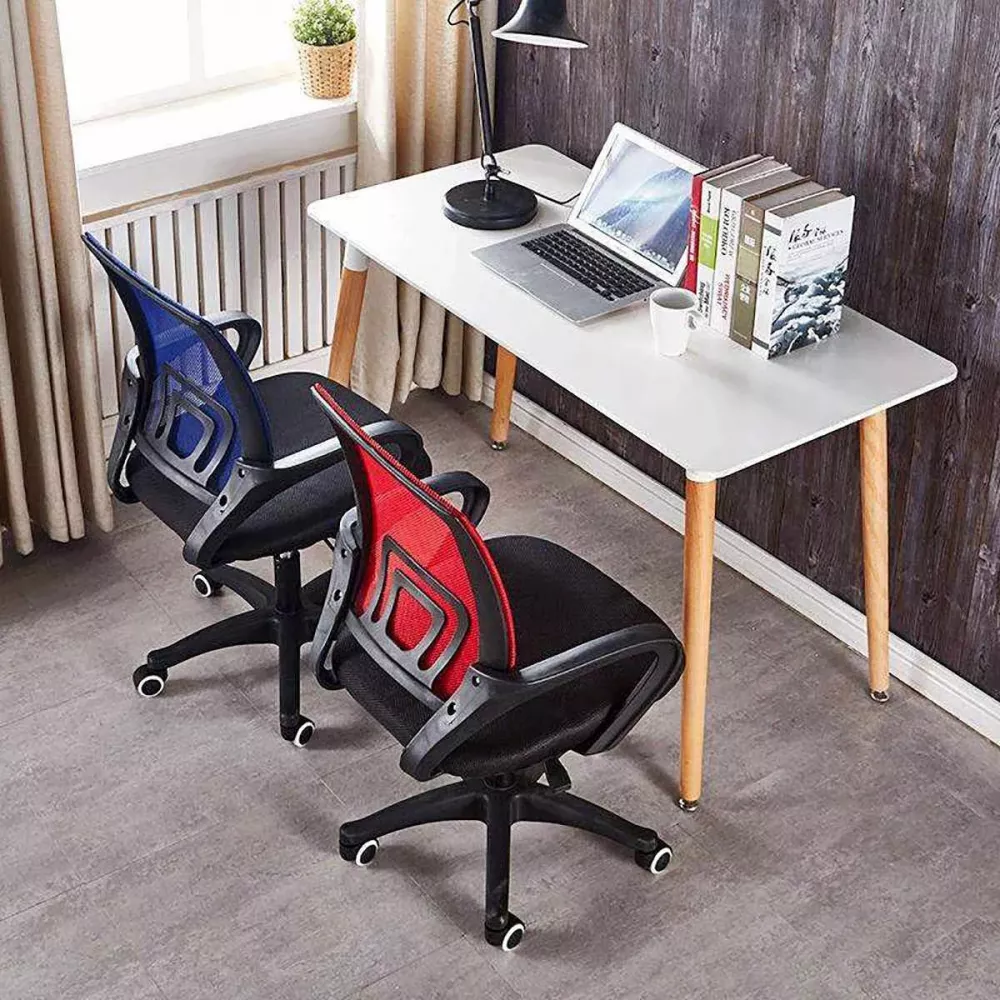 Ergonomic an Adjustable Mid-Back Mesh Swivel Office Chair with Armrests and Lumbar Support