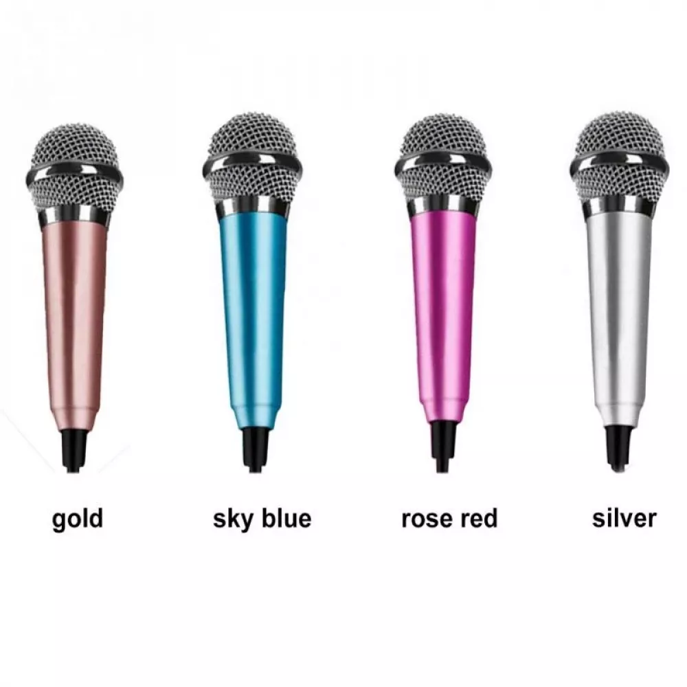 Portable Mini Microphone 3.5mm Stereo Studio For Cell Phone Laptop PC Desktop Small Size Microphone, Size: App.5.5cm*1.8cm