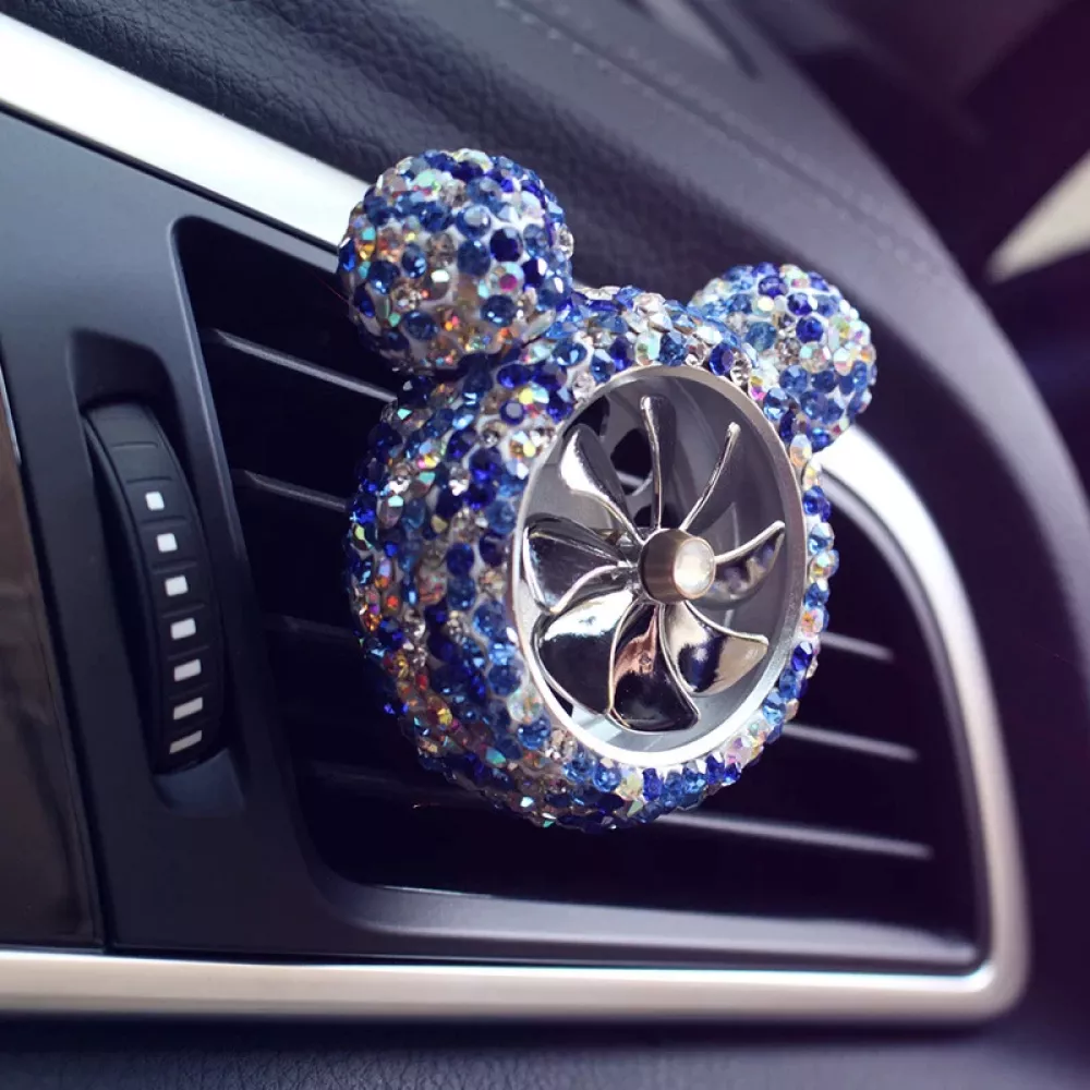 Aromatherapy Crystal Diamond Cartoon Air Freshener for Car Accessories for Girls